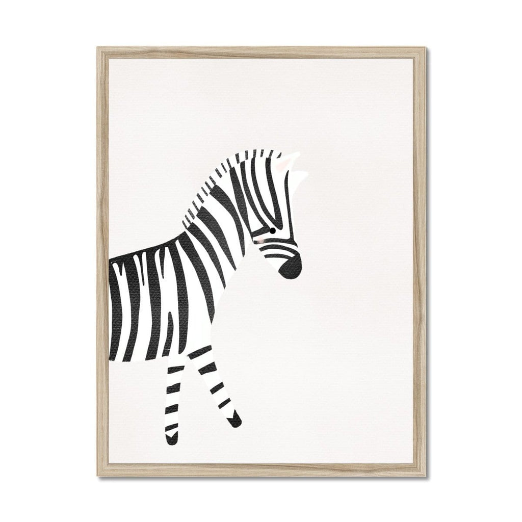 Zebra - Nursery Art |  Framed Print