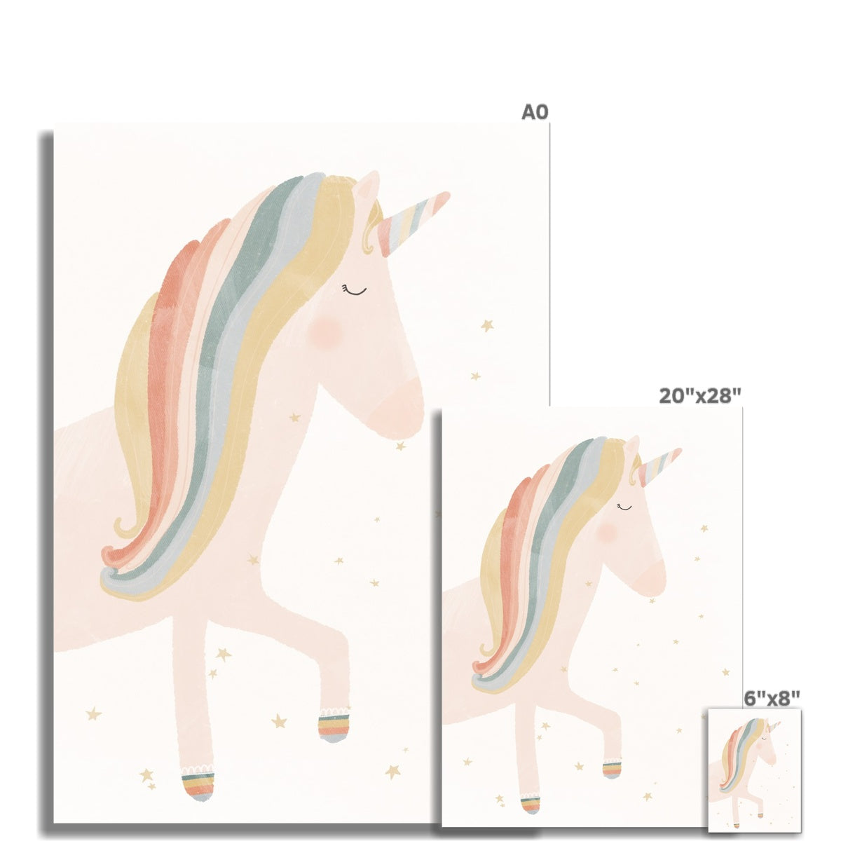 Unicorn Print - Believe in Magic |  Unframed