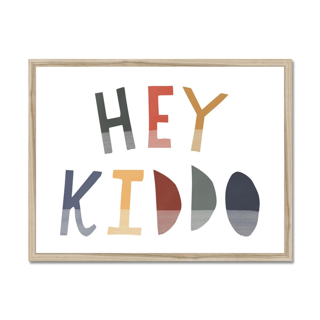 Hey Kiddo - Winter (Landscape) |  Framed Print