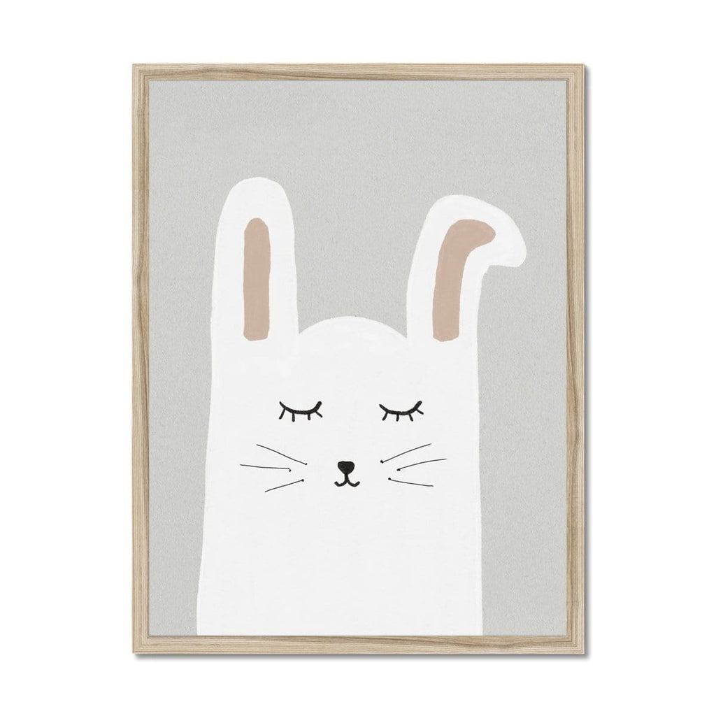 Sleepy Bunny Rabbit |  Framed Print