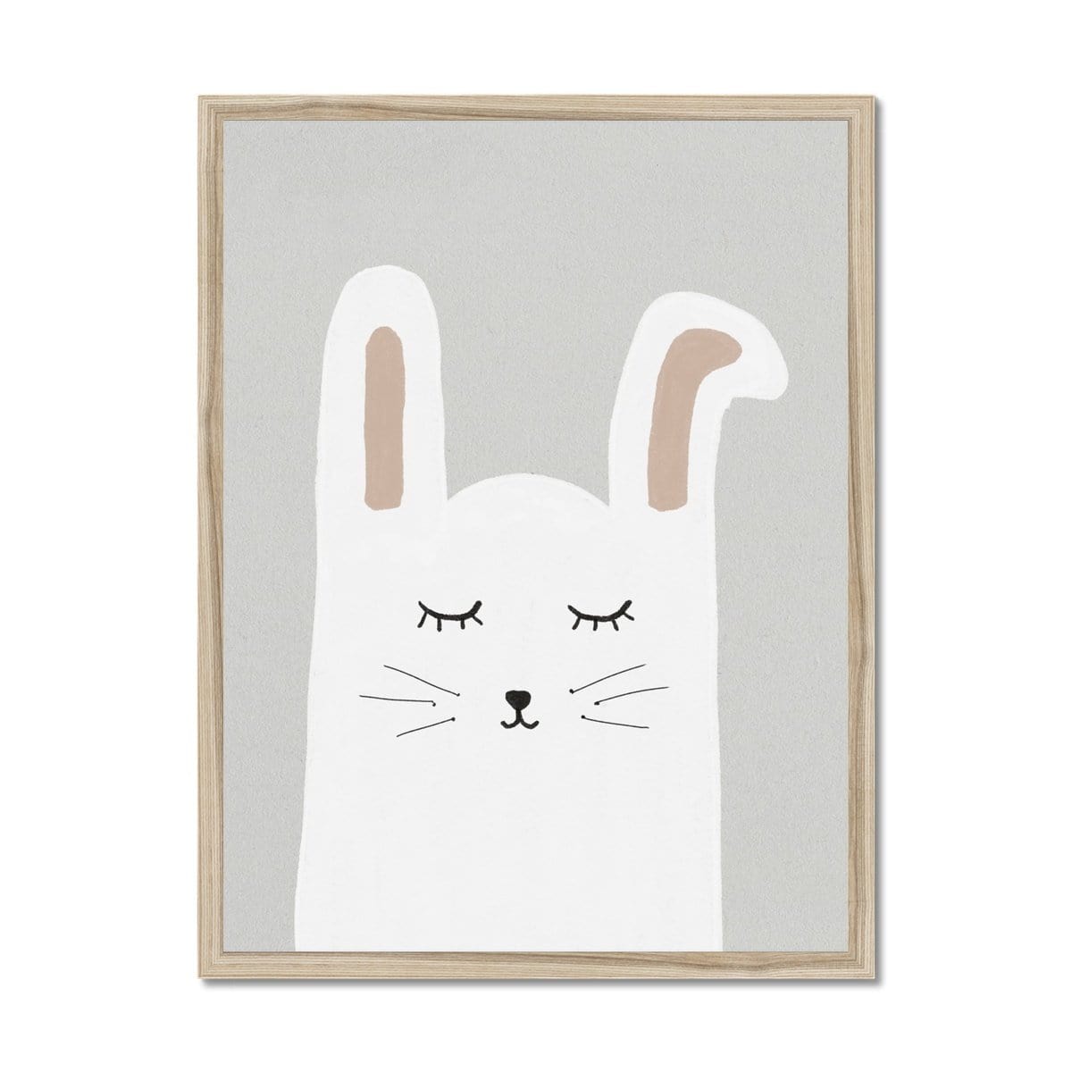 Sleepy Bunny Rabbit |  Framed Print