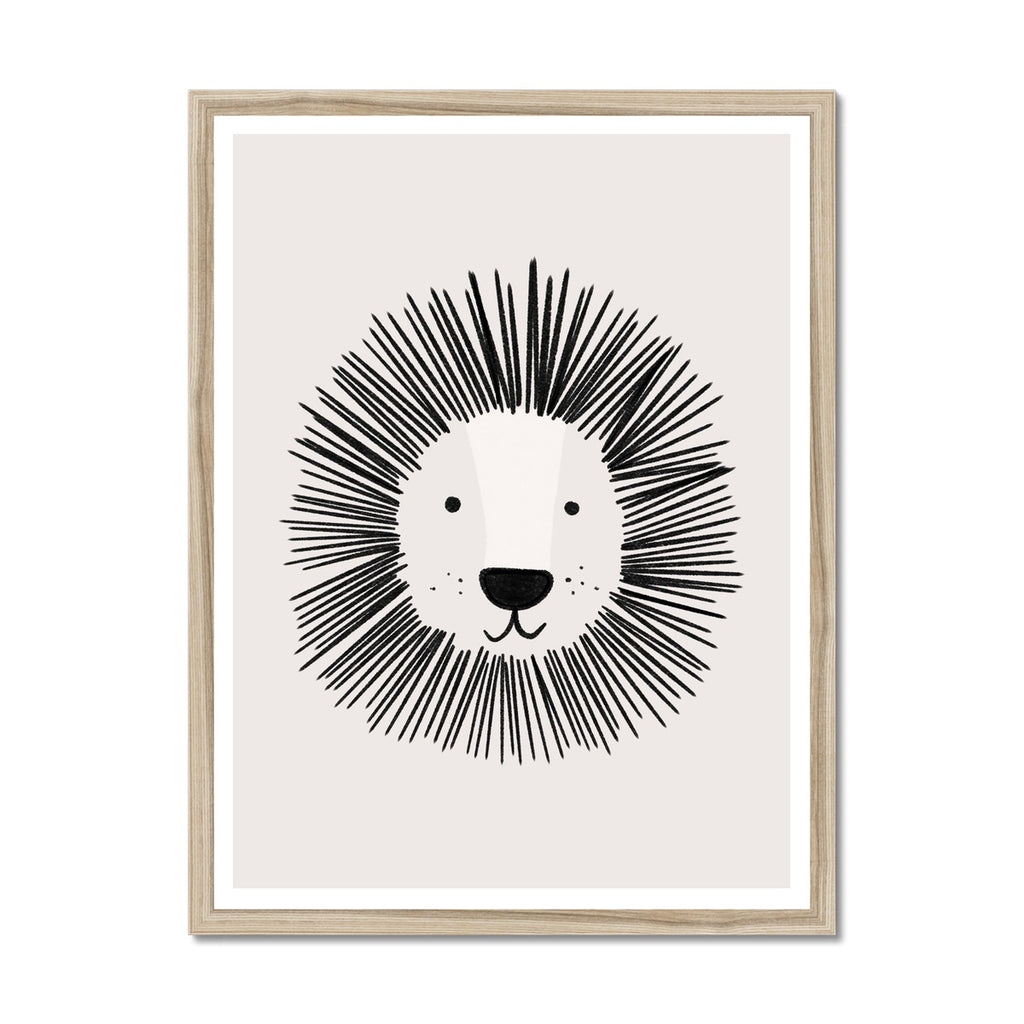 Lion - Gender Neutral Nursery |  Framed Print