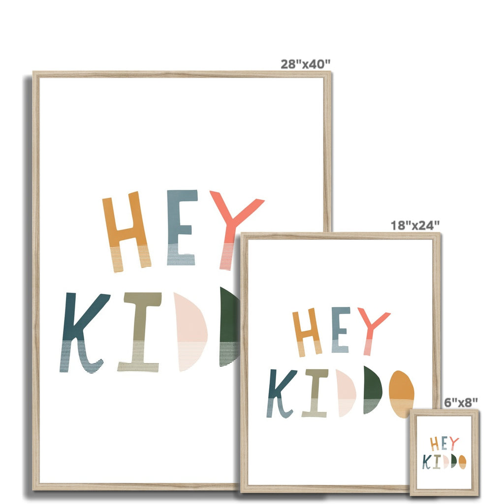 Hey Kiddo - Space |  Framed Print