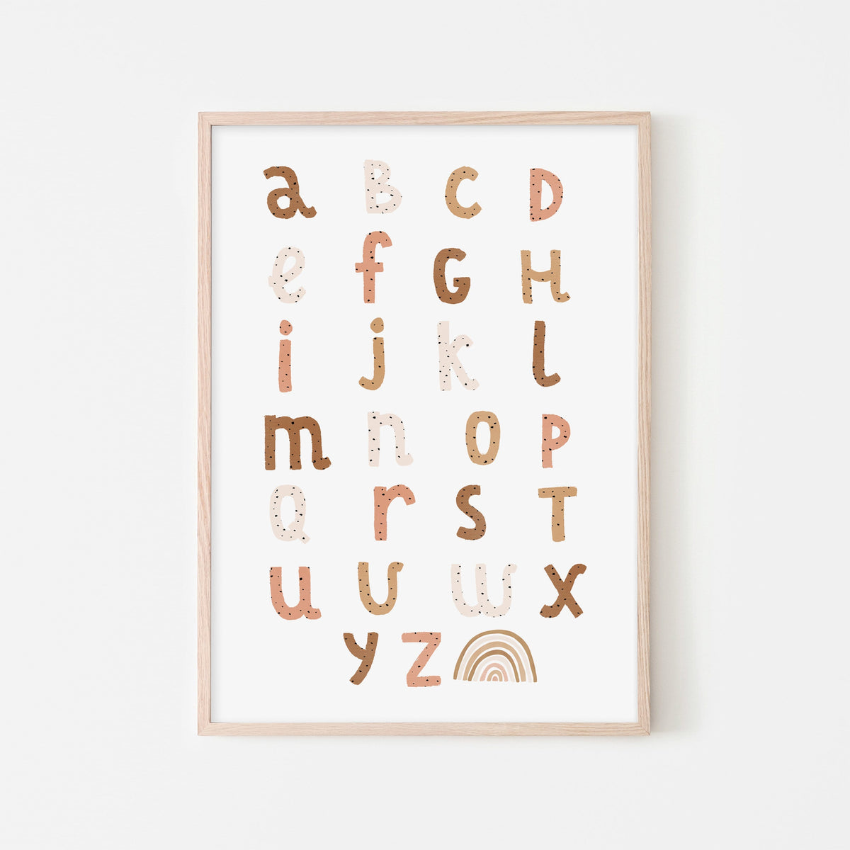 Alphabet Chart | Childrens Wall Art | Pretty In Print