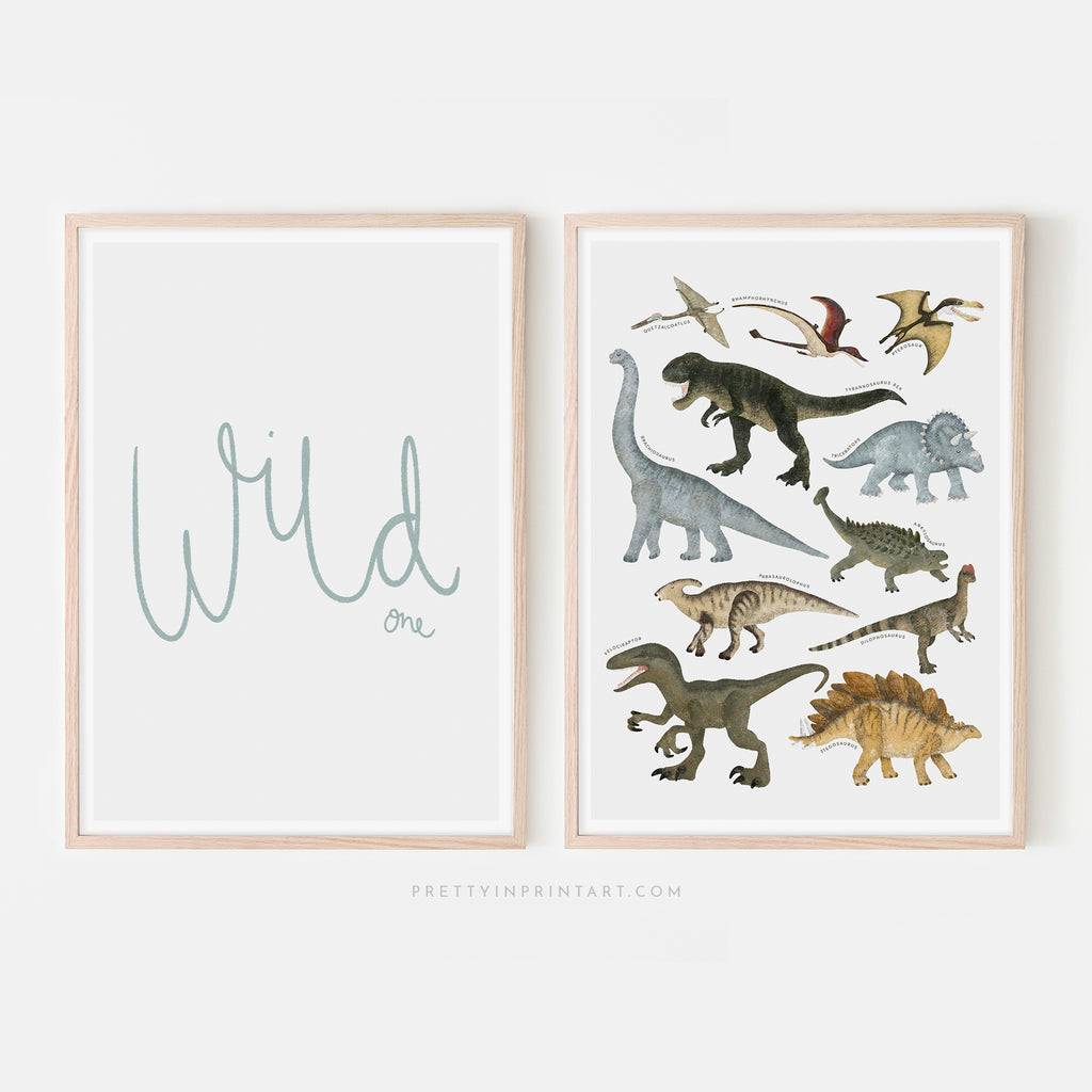 Wild One - Light Blue |  Framed Print