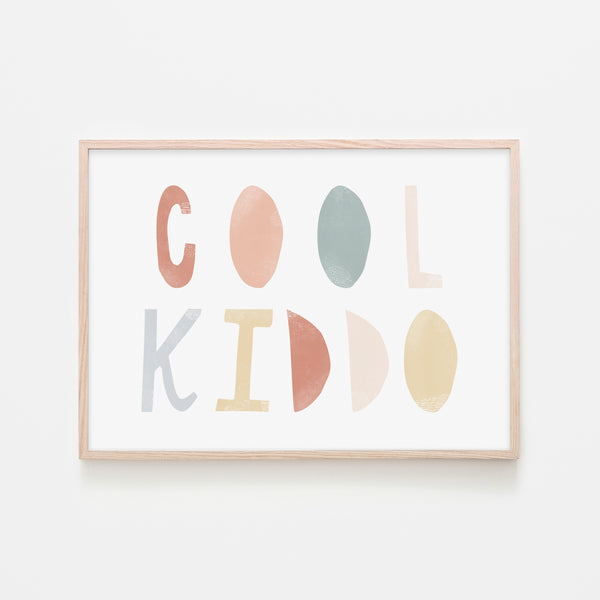 Cool Kiddo - Subtle |  Framed Print