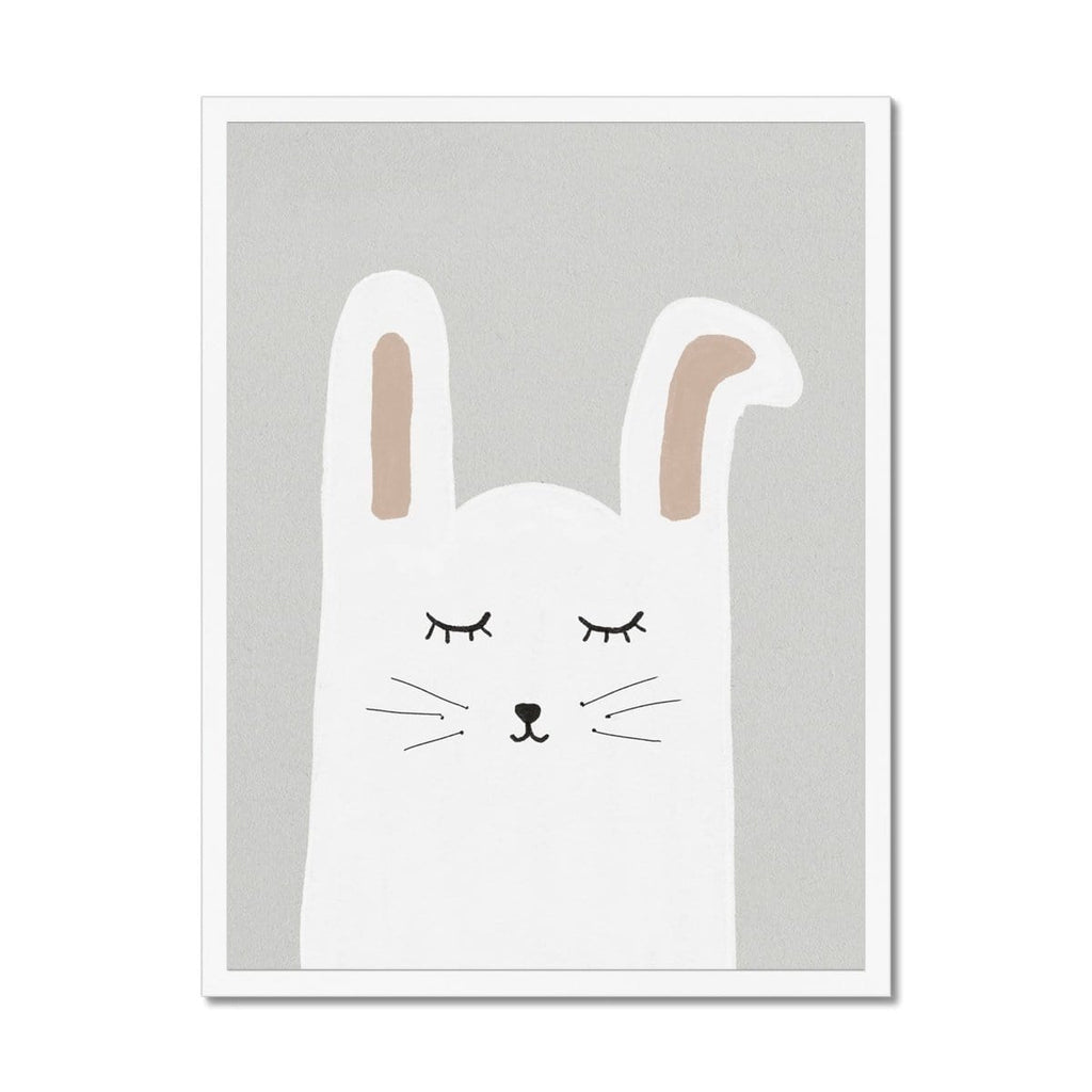Sleepy Bunny Rabbit |  Framed Print