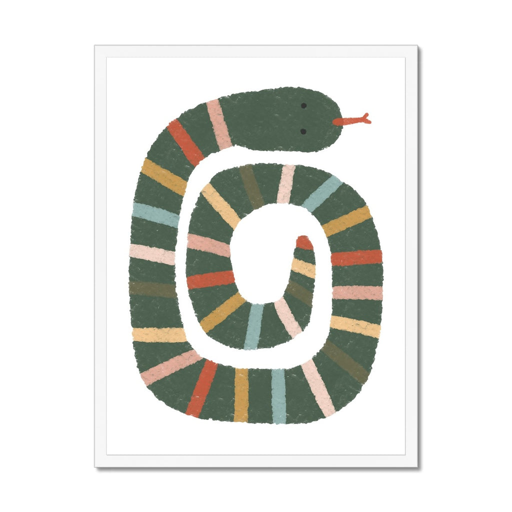 Snake Print - Autumn |  Framed Print