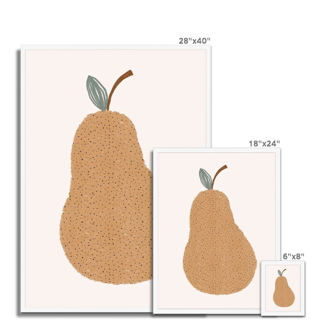 Pear Nursery Wall Art |  Framed Print