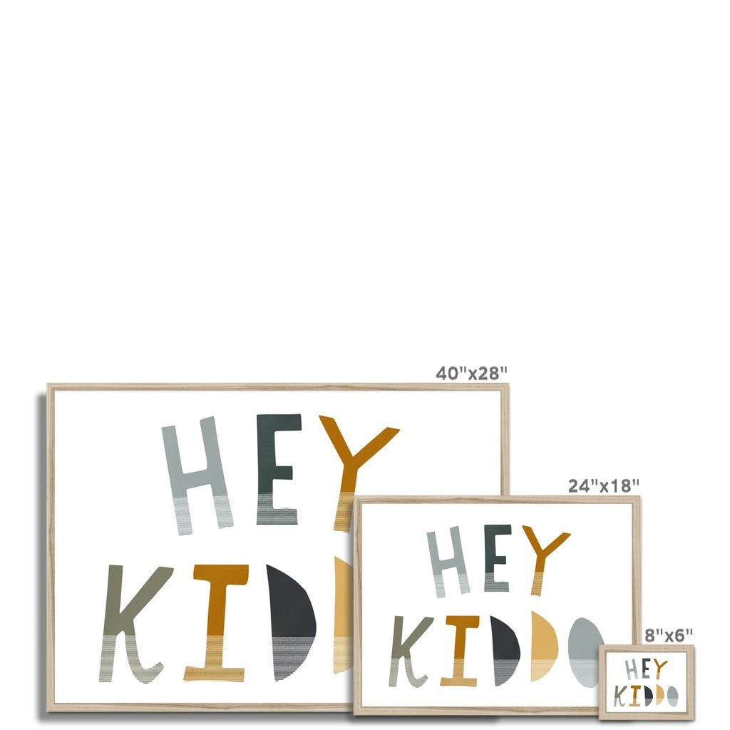 Hey Kiddo - Jungle (Landscape) |  Framed Print