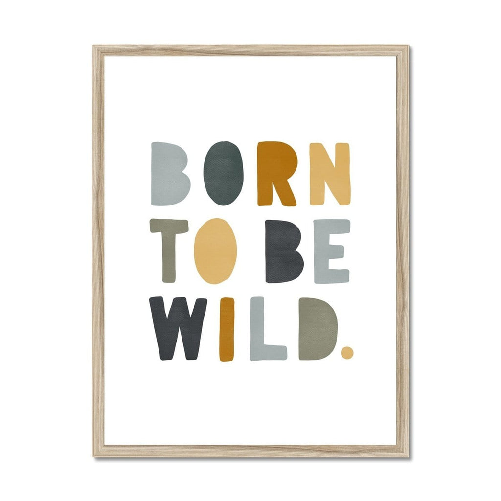 Born To Be Wild Print - Jungle |  Framed Print