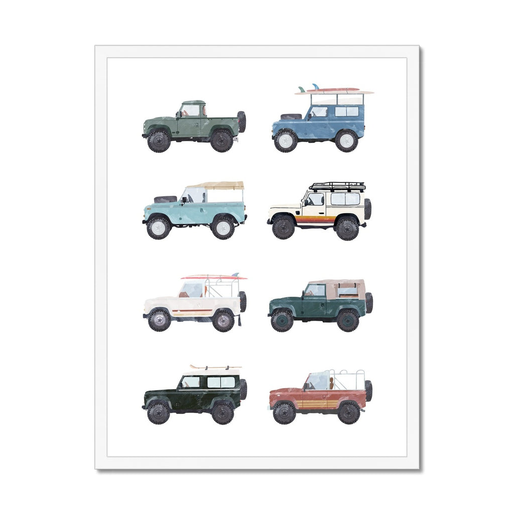 4x4 Defender Chart |  Framed Print