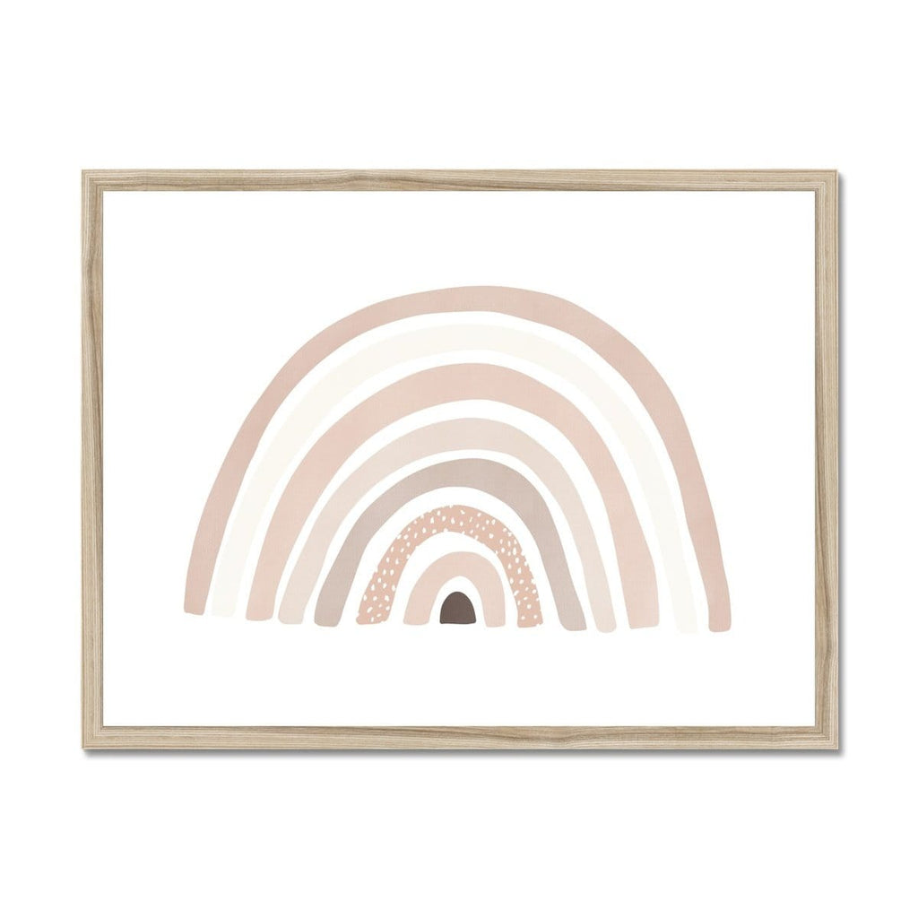 Scandi Rainbow - Pink |  Framed Print