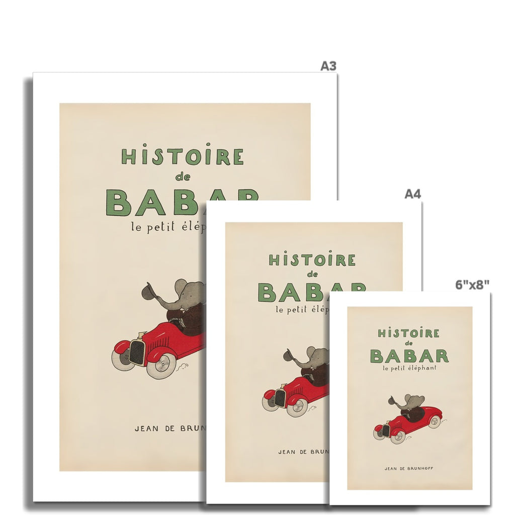 Babar Vintage Art 00101 |  Unframed