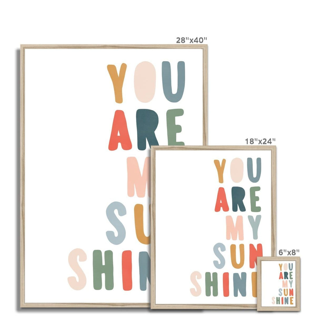 You Are My Sunshine - Magic Carpet |  Framed Print