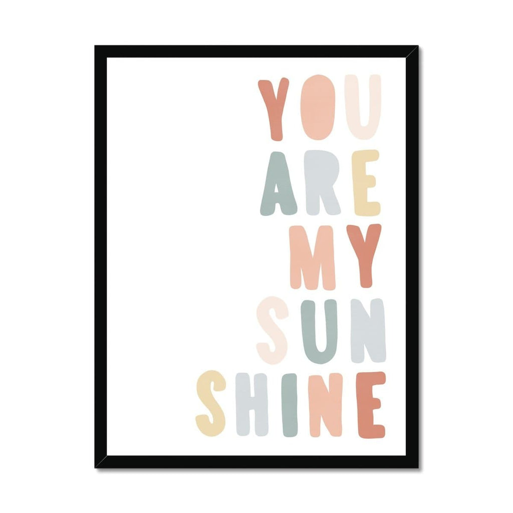 You Are My Sunshine - Subtle Colours |  Framed Print