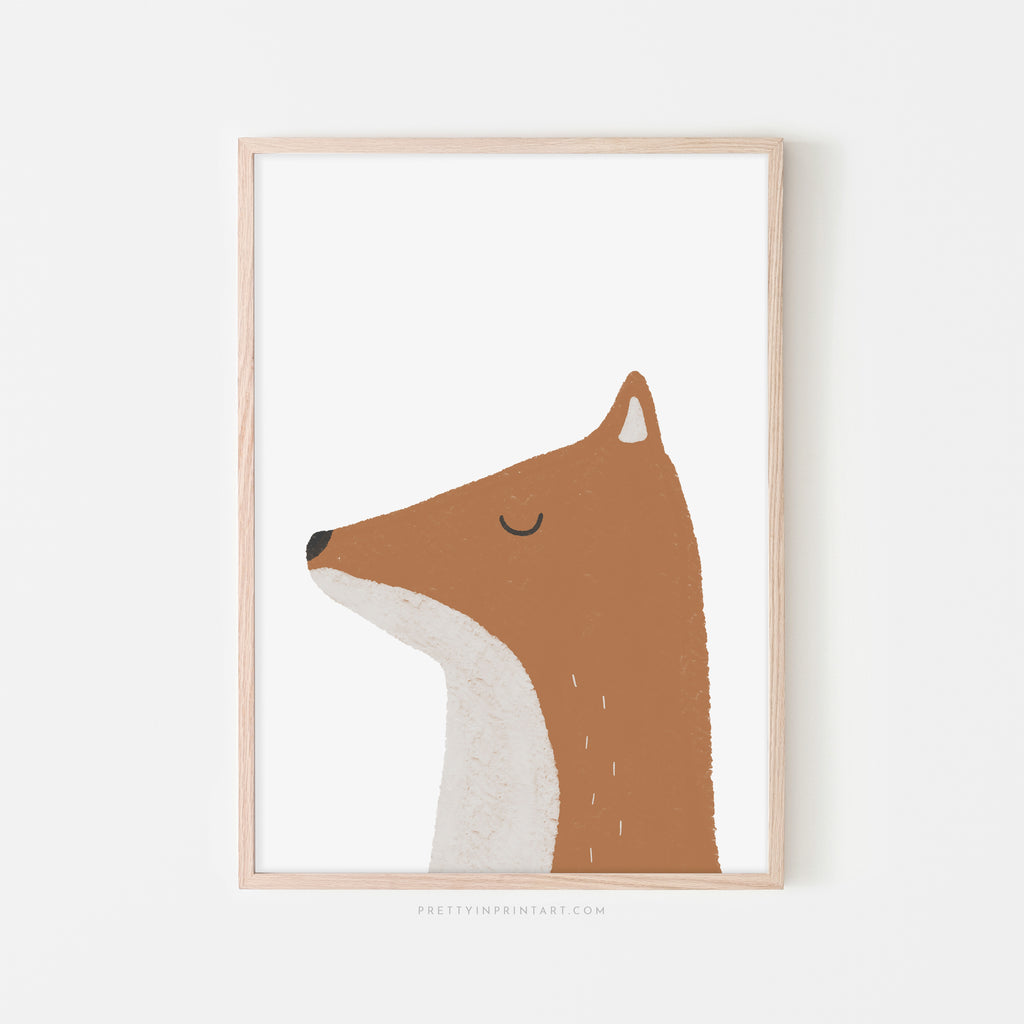 Fox Print - Plain |  Framed Print