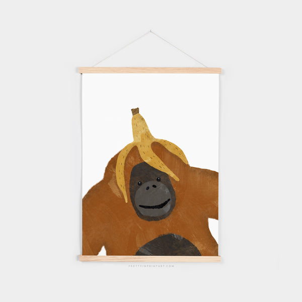 Orangutan Poster |  Fine Art Print with Hanger