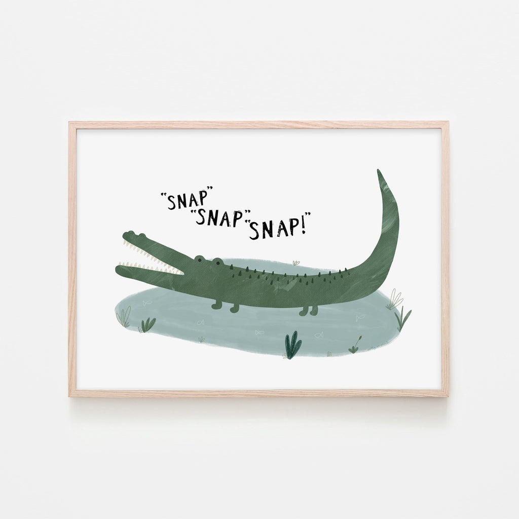 Crocodile - Snap, Snap, Snap! |  Framed Print
