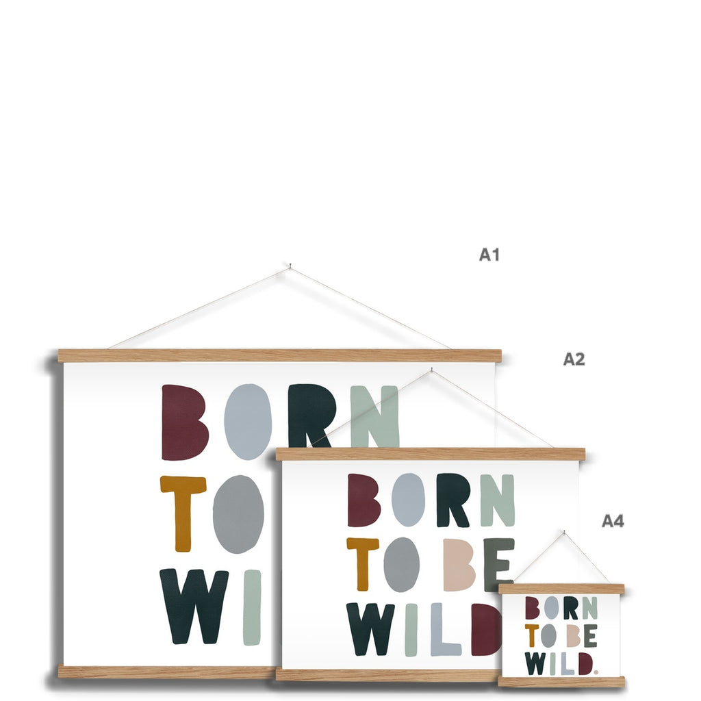 Born to be Wild Print - Woodland Landscape |  Fine Art Print with Hanger