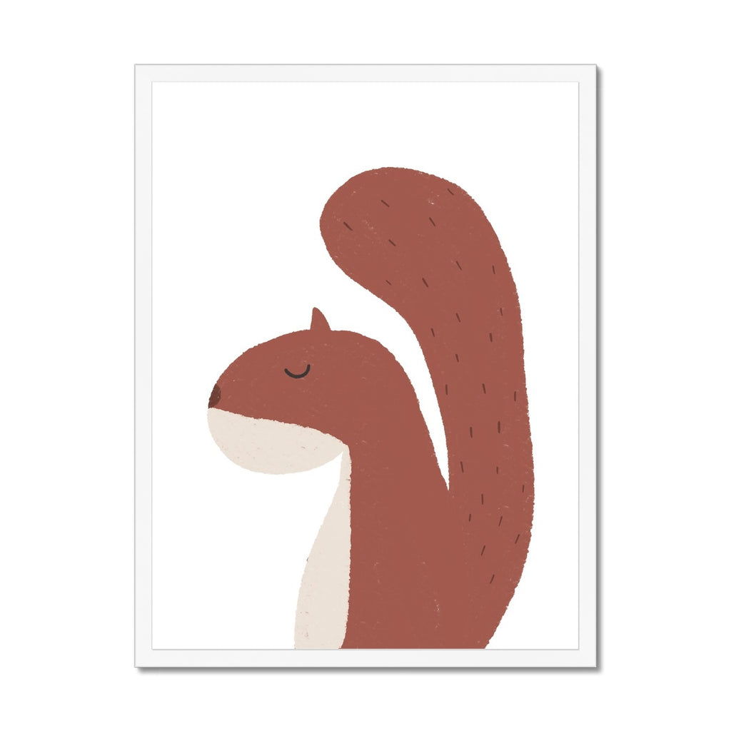 Squirrel Print - Plain |  Framed Print