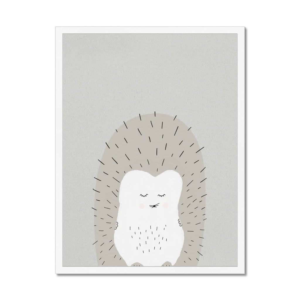 Sleepy Hedgehog |  Framed Print
