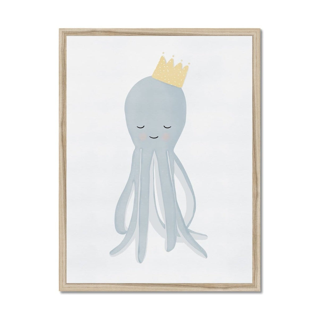 Octopus - Crown |  Framed Print