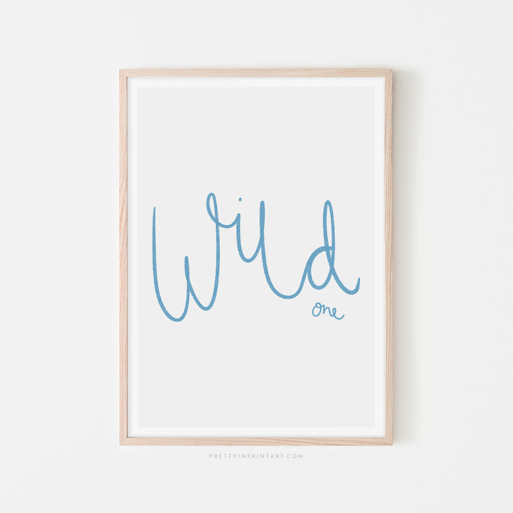 Wild One - Marine Blue |  Framed Print