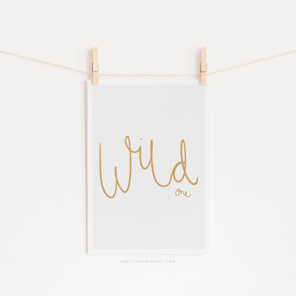 Wild One - Ochre |  Unframed