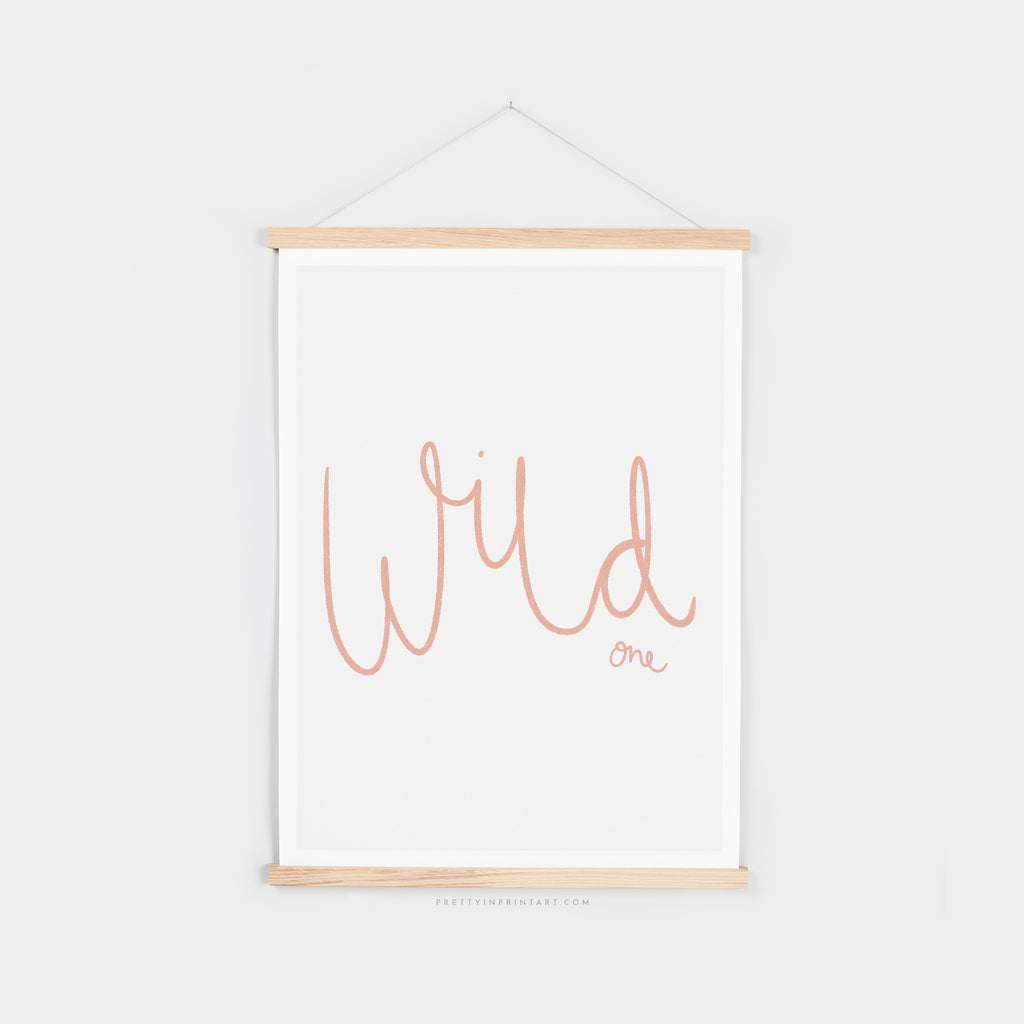 Wild One - Pink |  Fine Art Print with Hanger