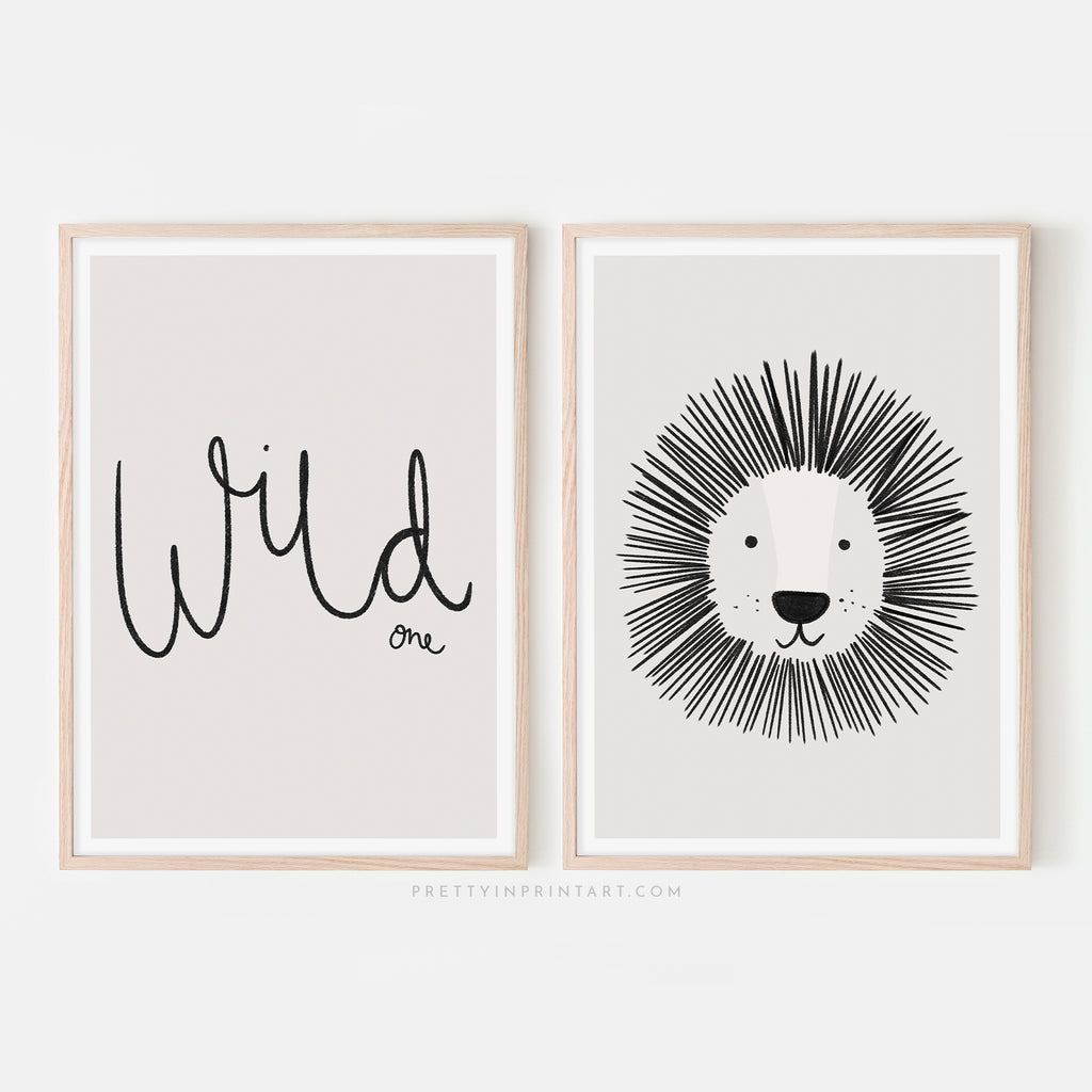 Wild One - Typography |  Framed Print