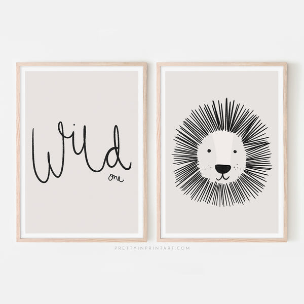 Lion - Gender Neutral Nursery |  Framed Print