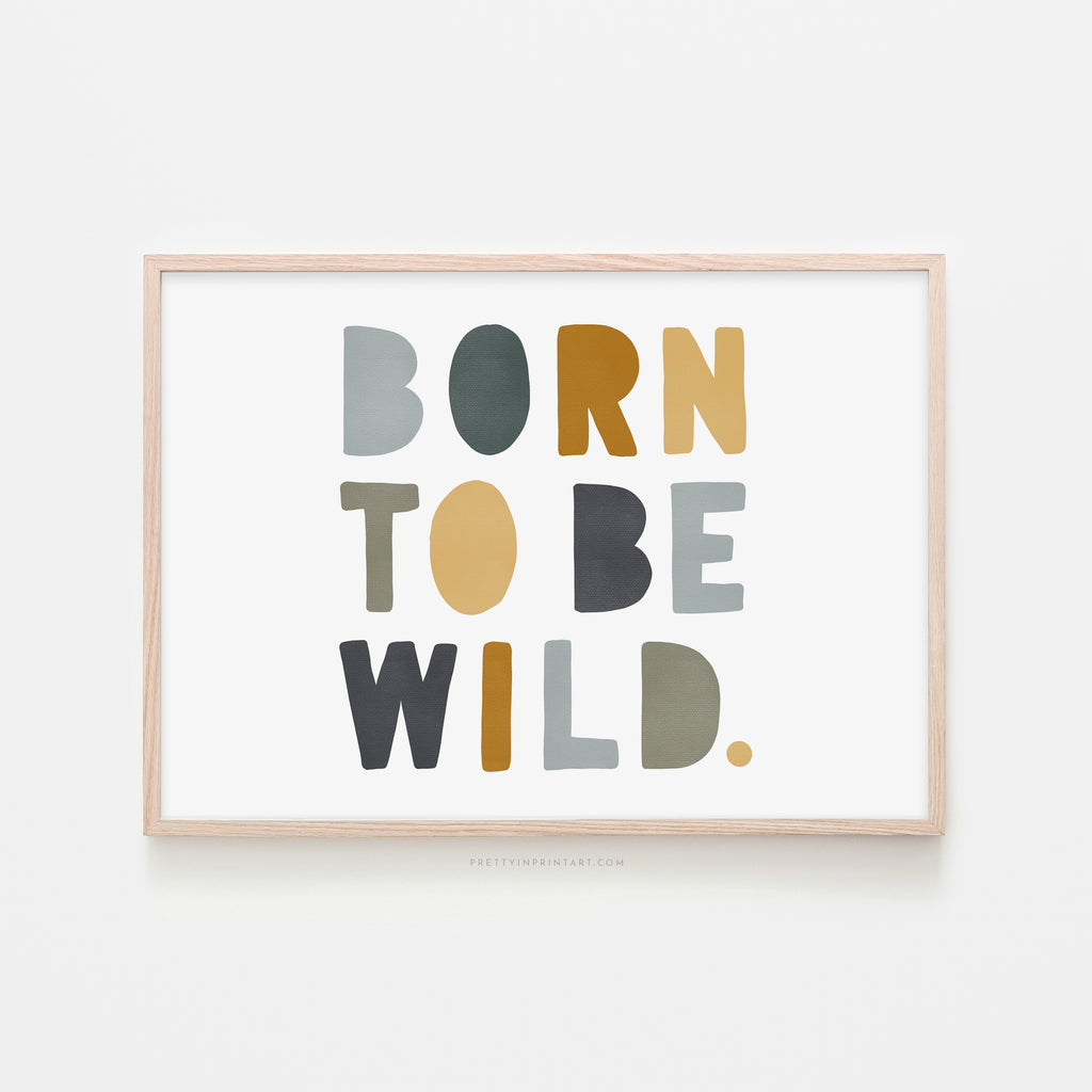Born to be Wild Print - Jungle Landscape |  Framed Print