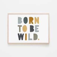 Born to be Wild Print - Jungle Landscape |  Framed Print