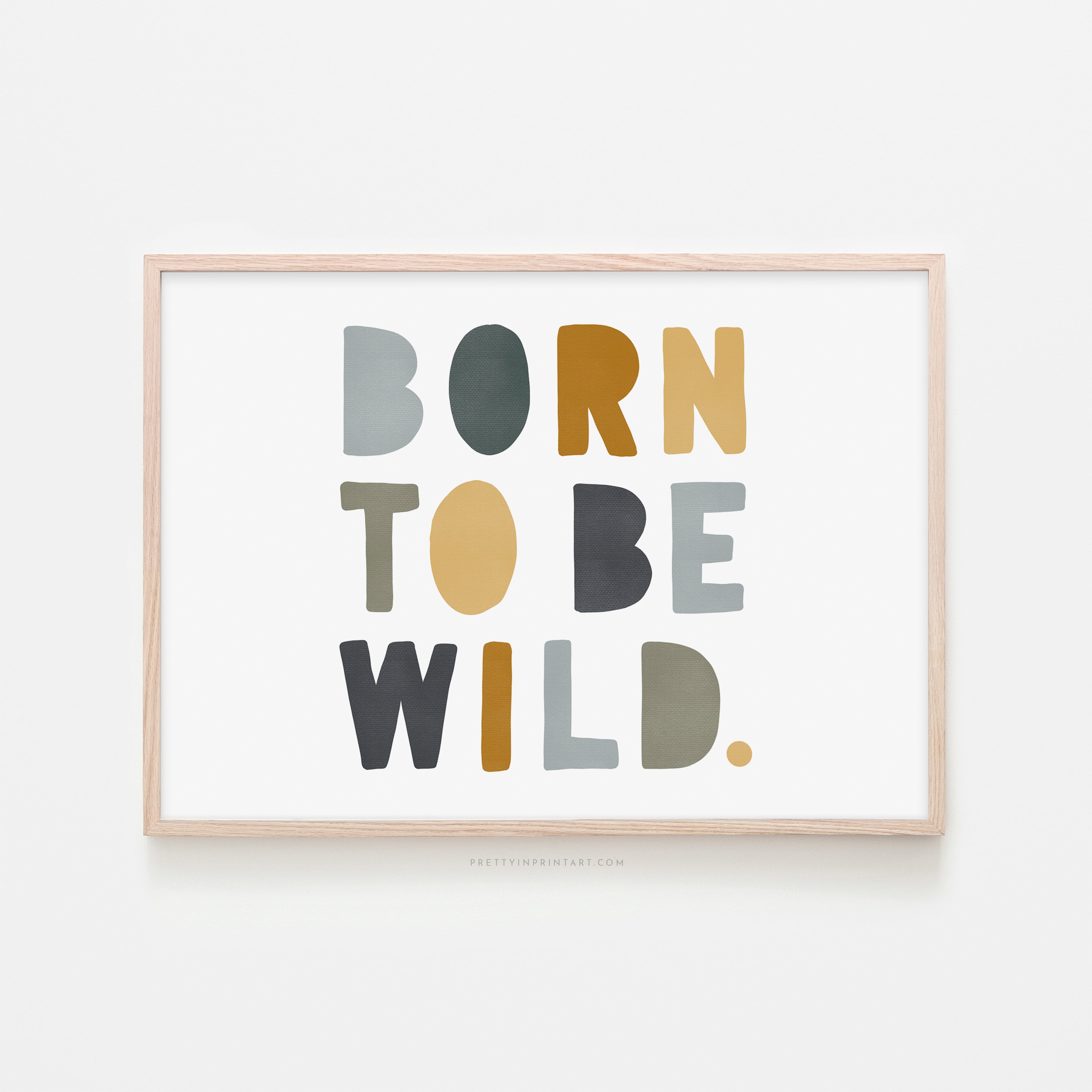 Born to be Wild Print - Jungle Landscape |  Framed Print