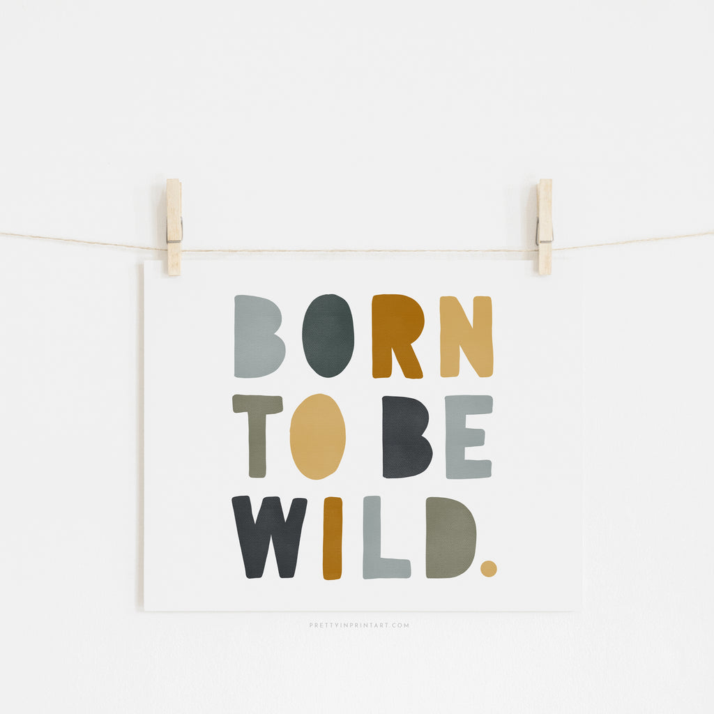 Born to be Wild Print - Jungle Landscape |  Unframed