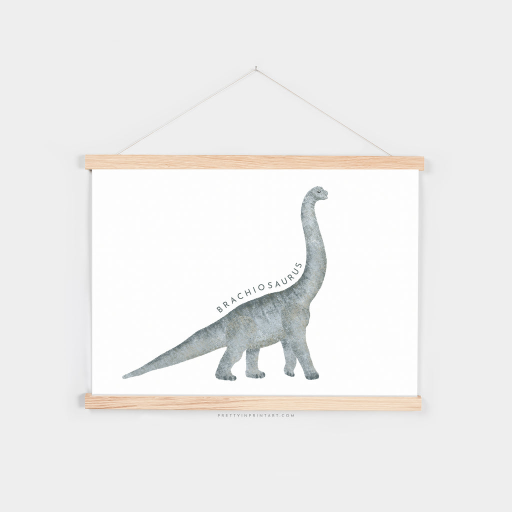Dinosaur Art - Brachiosaurus |  Fine Art Print with Hanger