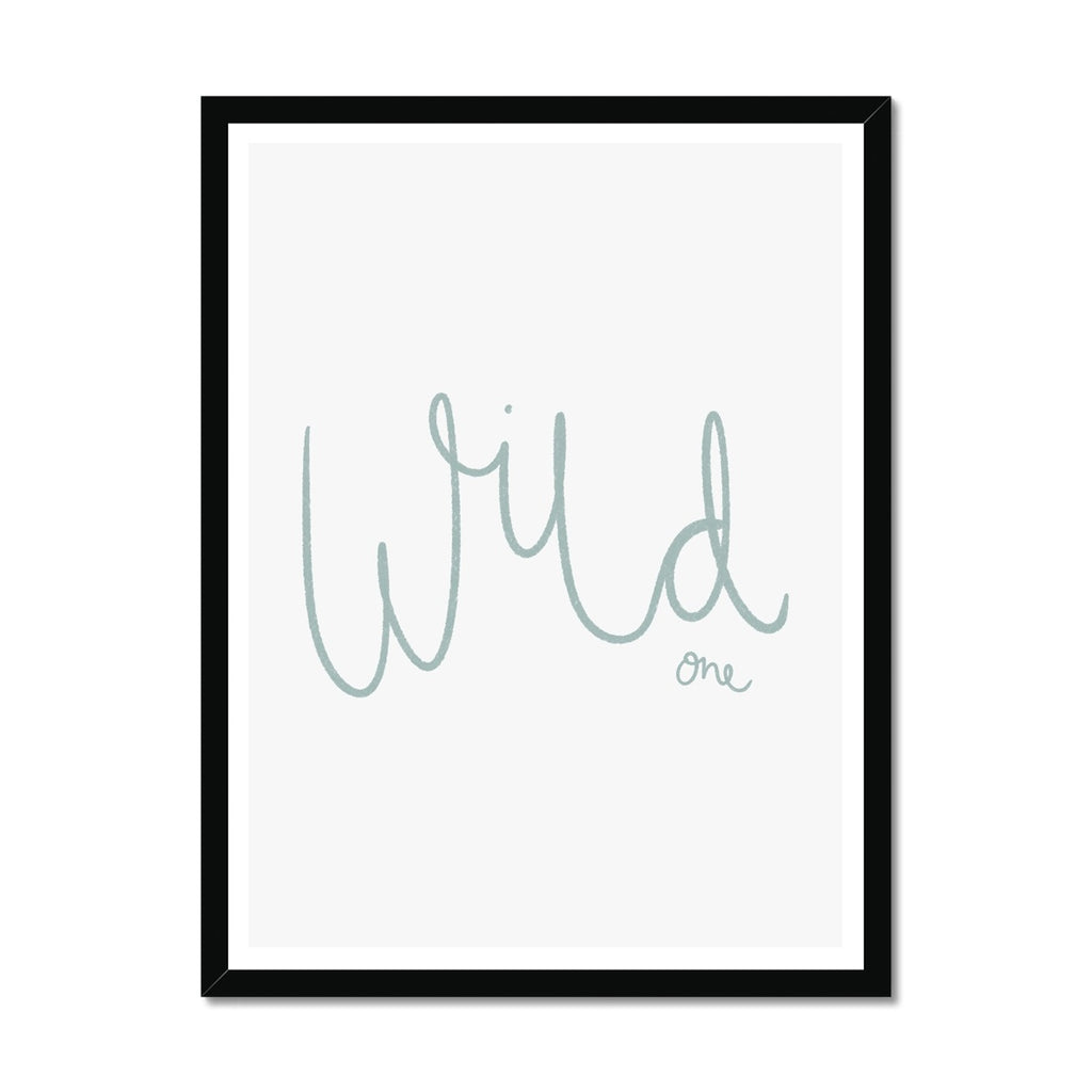 Wild One - Light Blue |  Framed Print