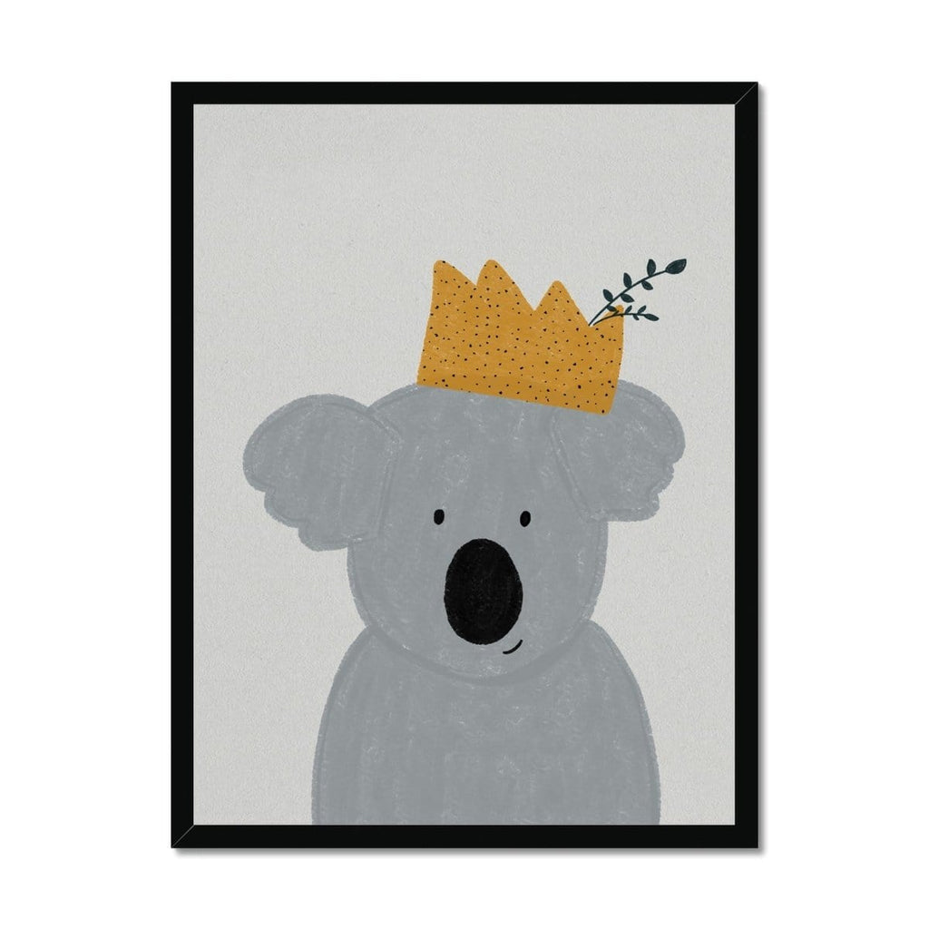 King Koala - Kids Animal Art |  Framed Print