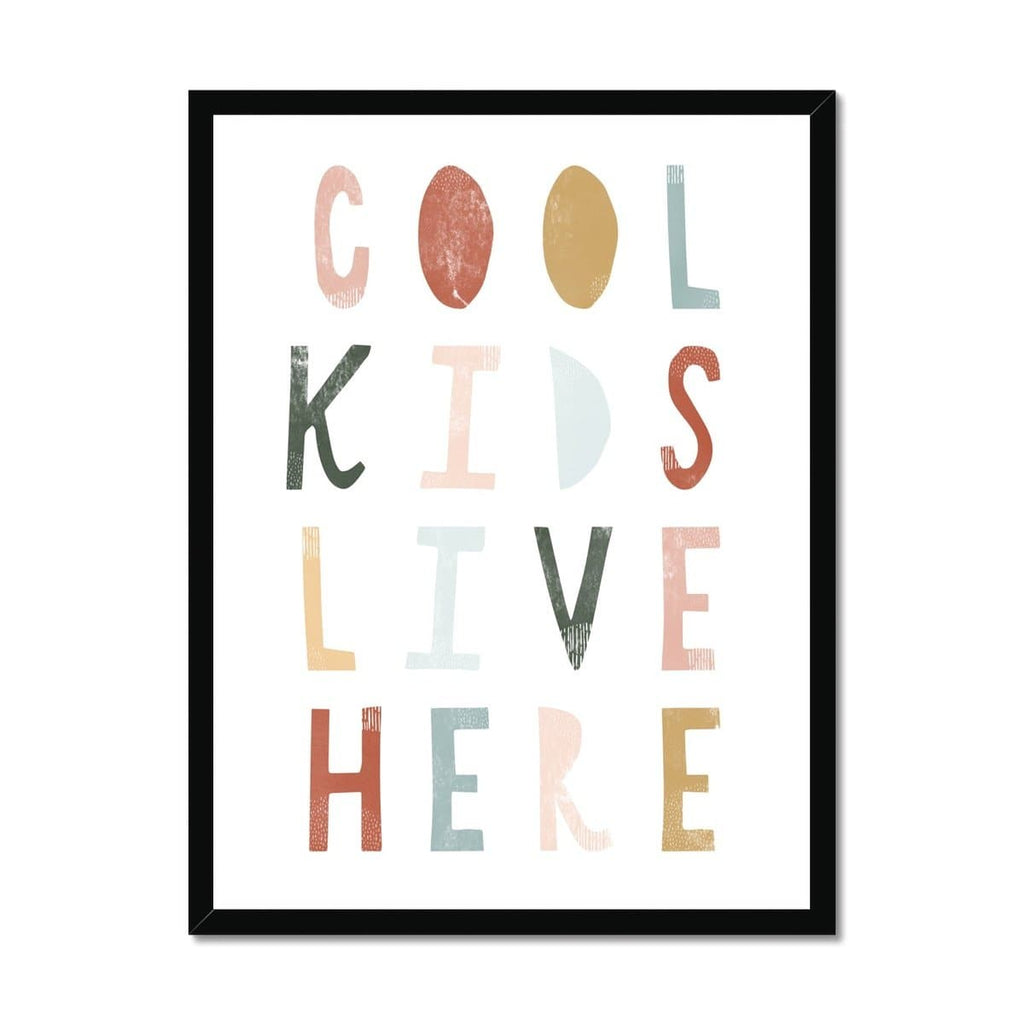 Cool Kids Live Here - Autumn |  Framed Print