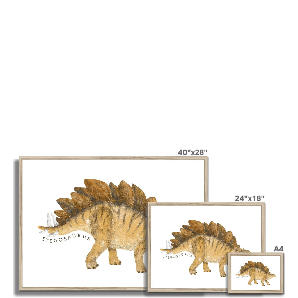 Dinosaur Art - Stegosaurus |  Framed Print