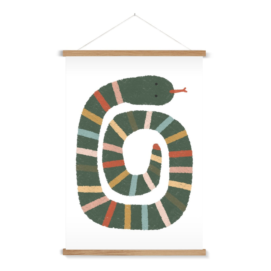 Snake Print - Autumn |  Fine Art Print with Hanger