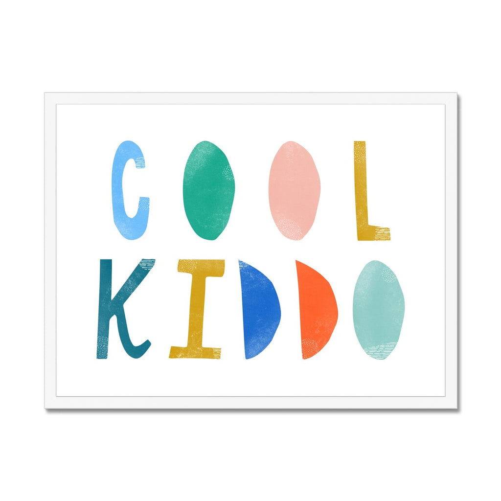 Cool Kiddo - Brights |  Framed Print