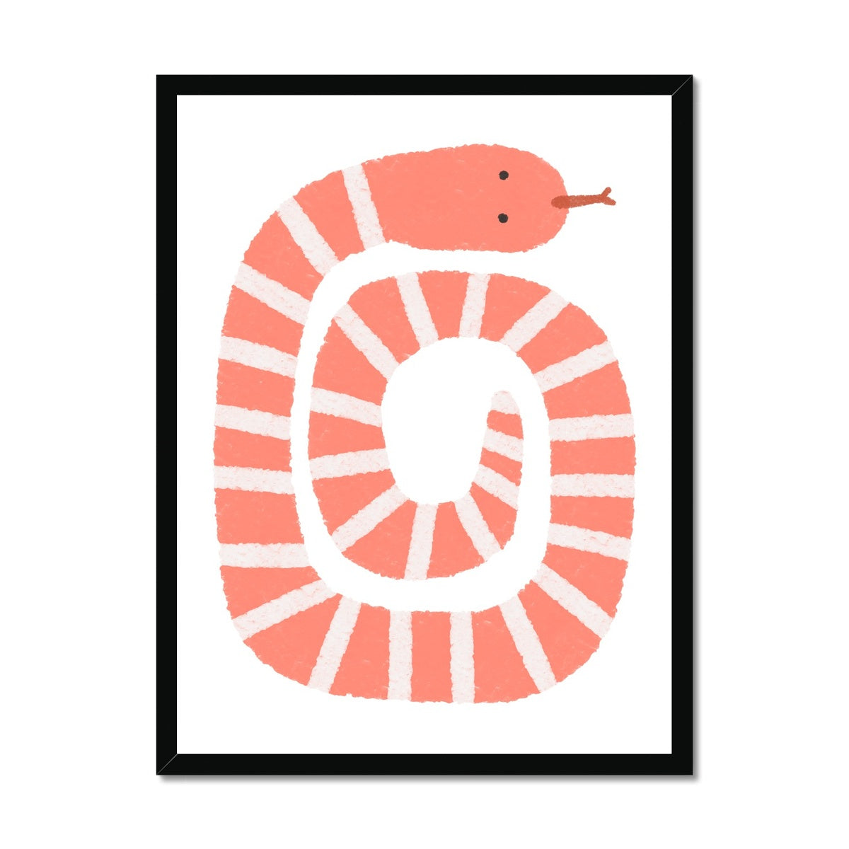 Snake Print - Pink |  Framed Print