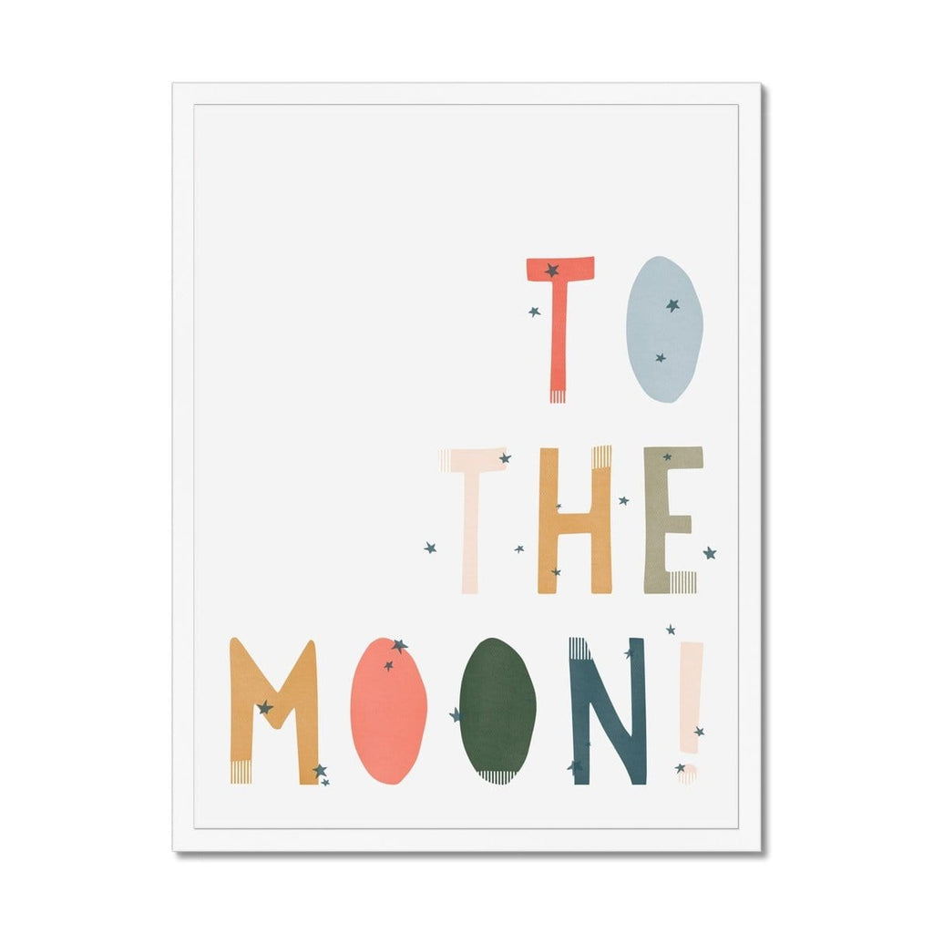 To The Moon Quote |  Framed Print