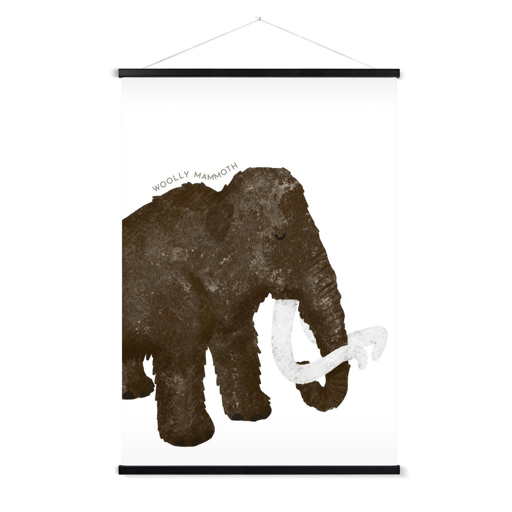Woolly Mammoth - Portrait |  Fine Art Print with Hanger