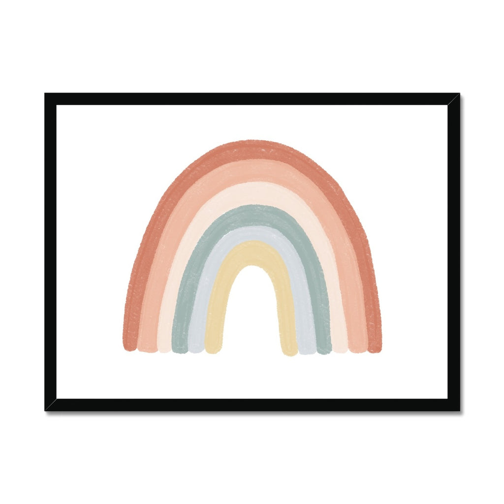 Rainbow Wall Art - Landscape - No Drops |  Framed Print