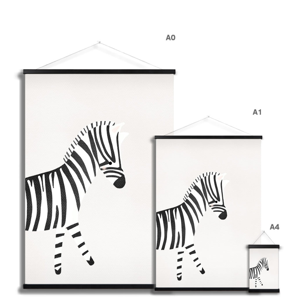 Zebra - Nursery Art |  Fine Art Print with Hanger