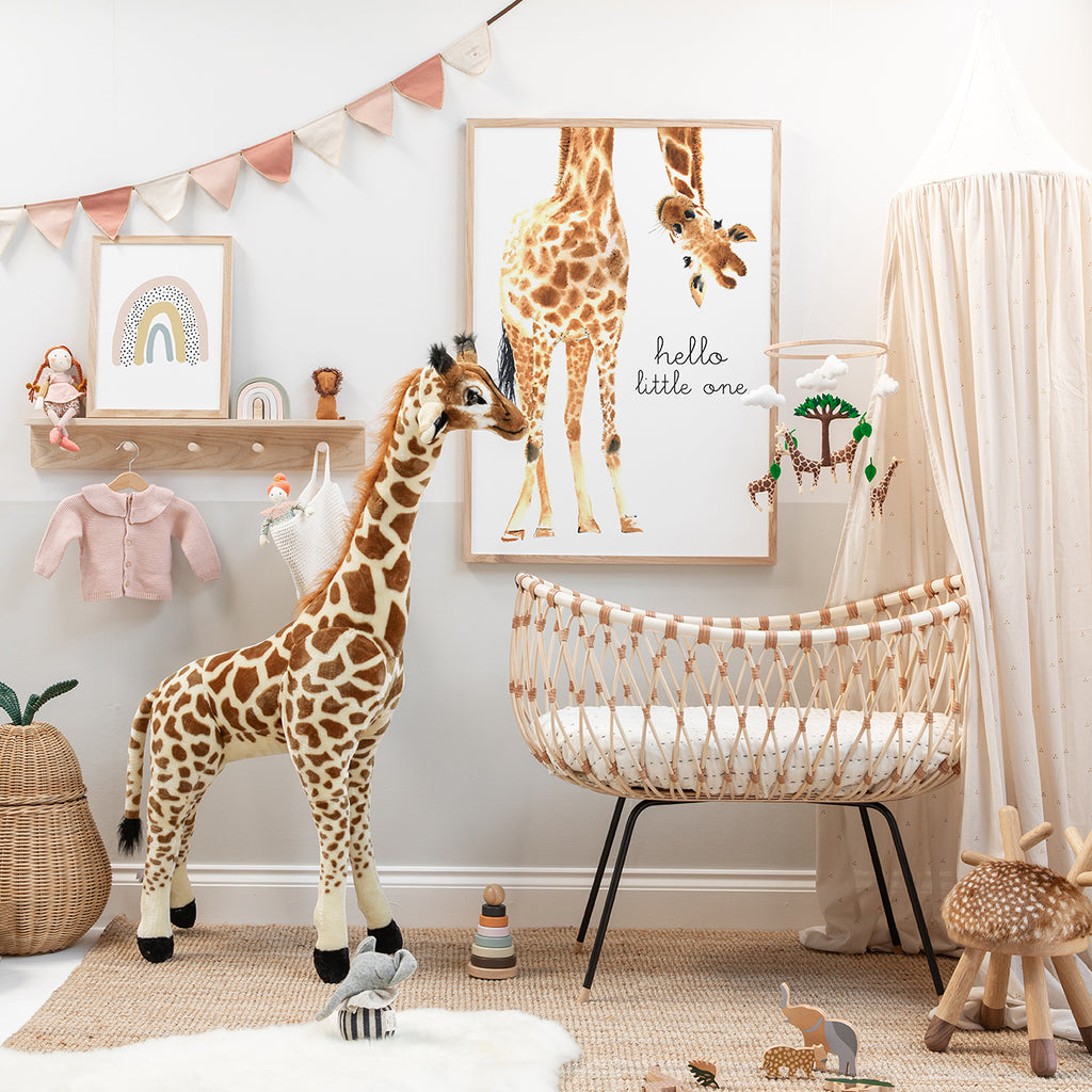 Hello Little One Giraffe - Original |  Unframed