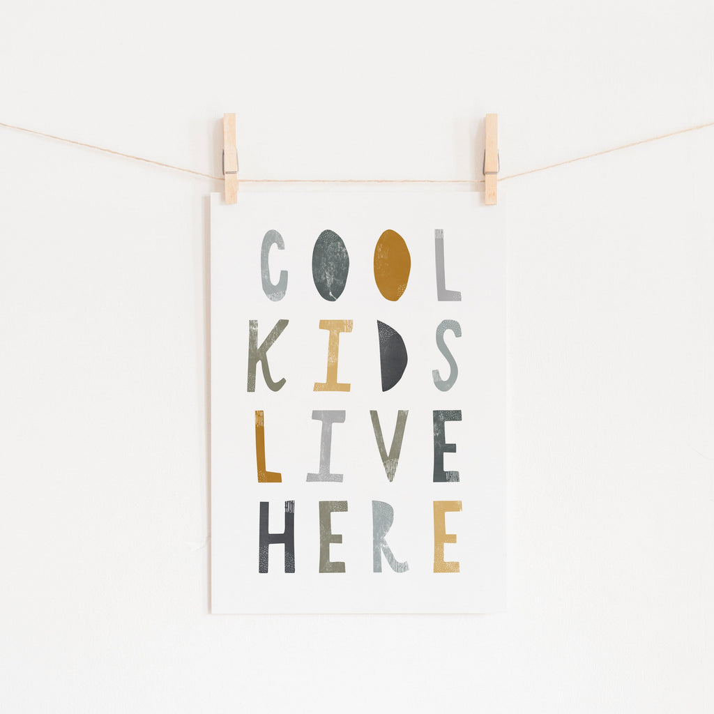 Cool Kids Live Here - Jungle |  Fine Art Print